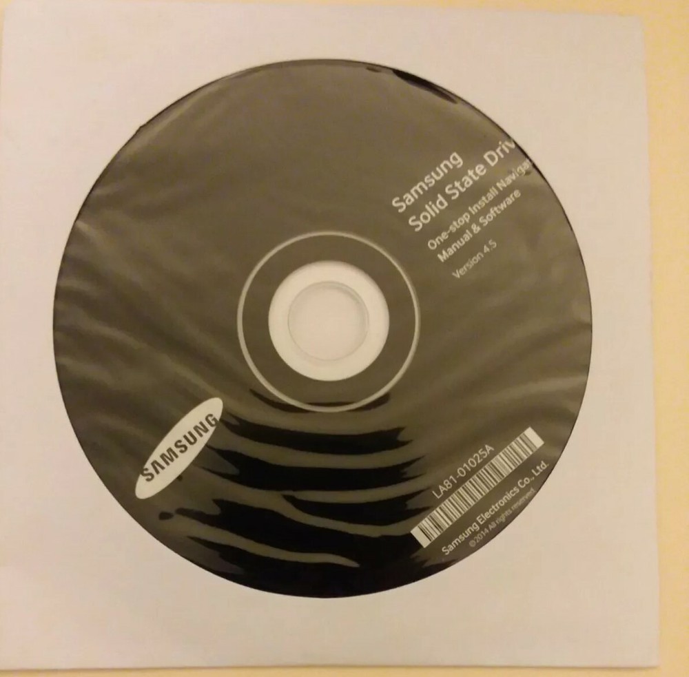 OEM Samsung Solid State Drive Software version 4.5 LA81-01025A  *SEALED CD DISC*