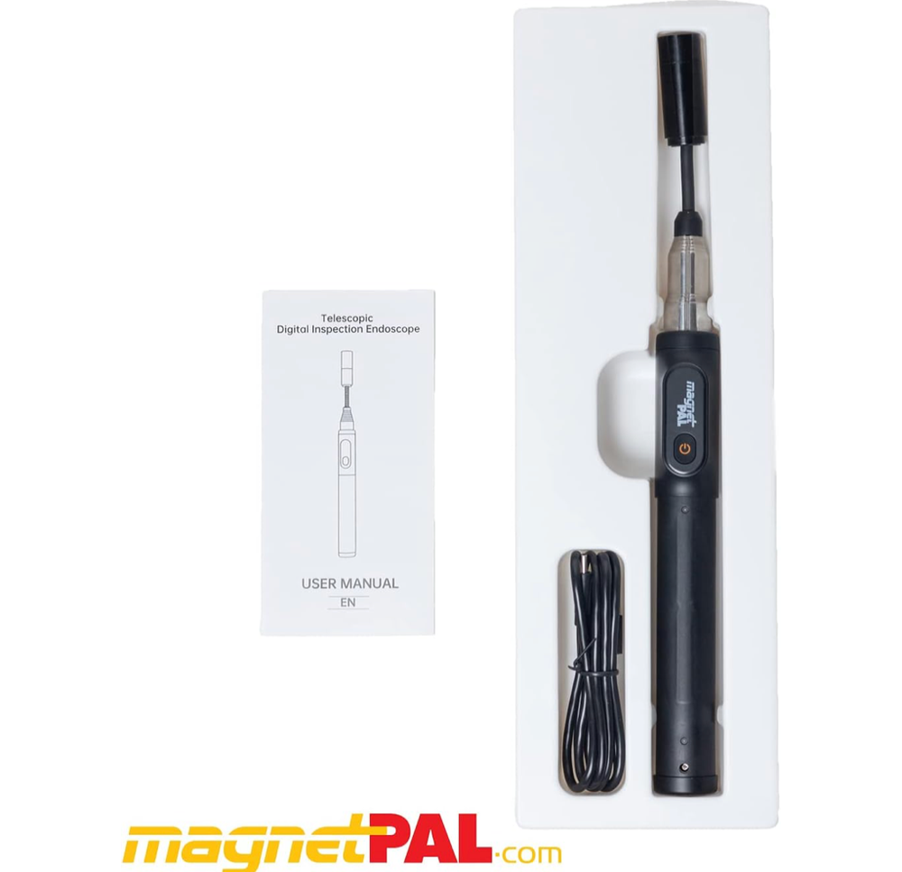 Wireless Telescoping Borescope compatible with Apple or Android. extends to 39"