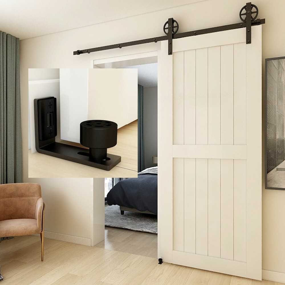 1PC Floor Guide for Sliding Barn Door Hardware Kit Adjustable Smooth Operation