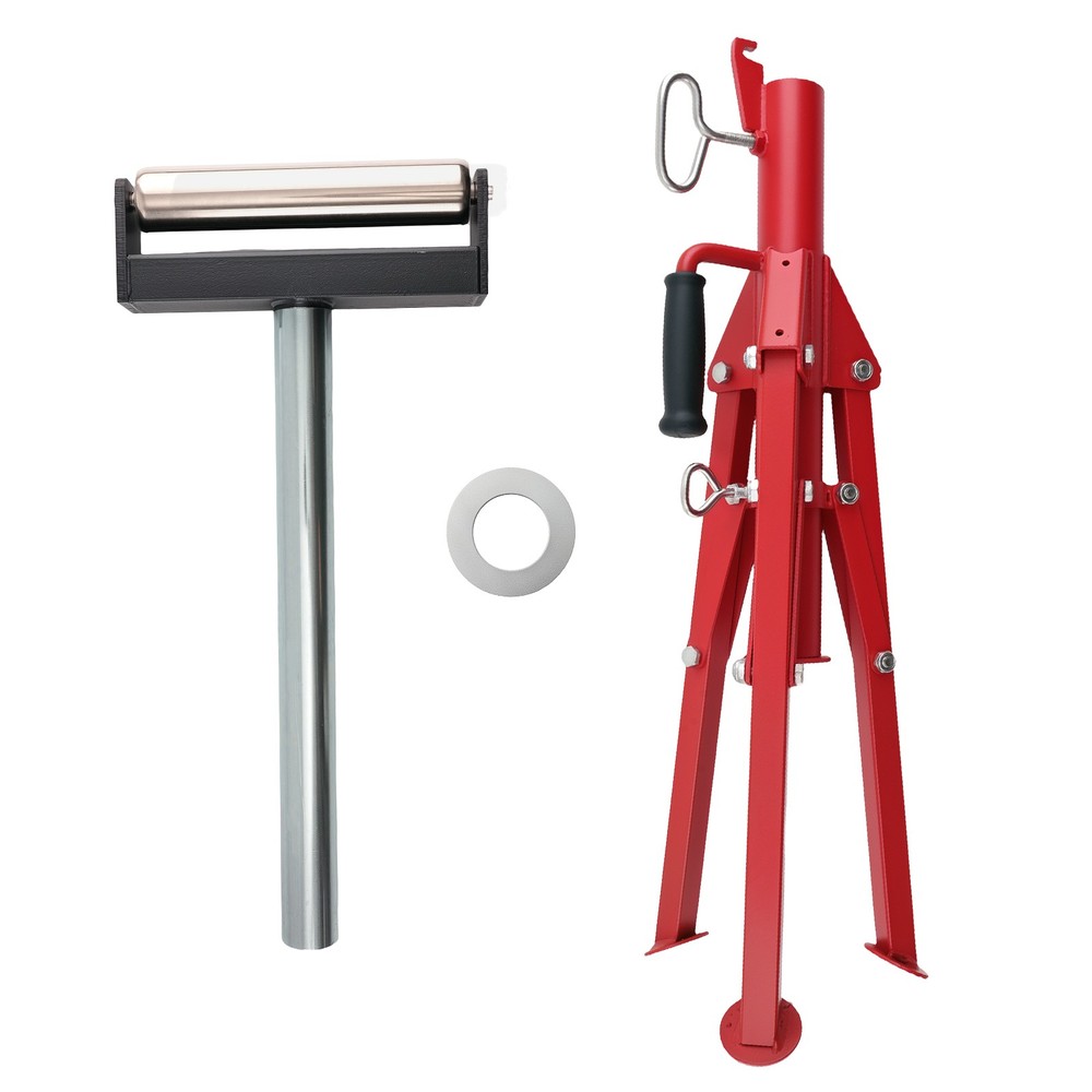 Adjustable Height Roller Stand 2500lbs Triangular Base 27.6-52in for Sanders