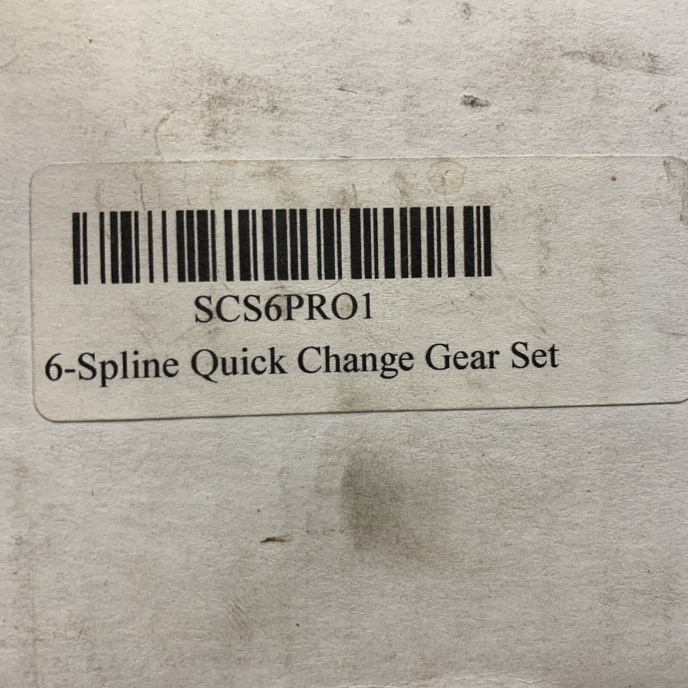 SCS 6-Spline Quick Change Gear Set No. 1