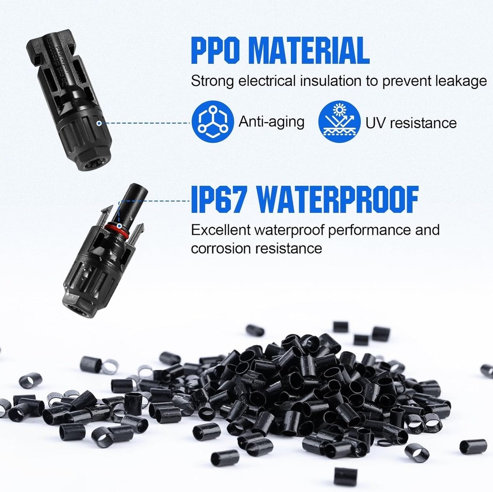 Complete Solar Installation Toolkit: Crimper, Connectors & Spanners – 13 PCS