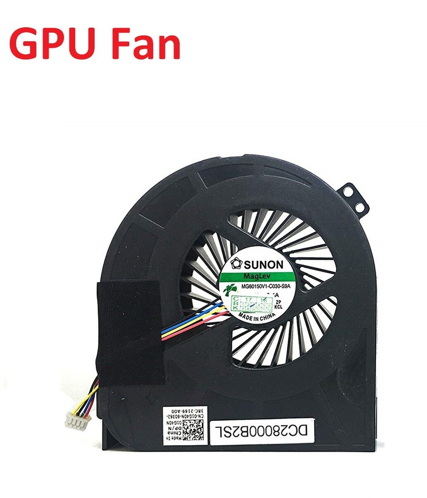 NEW Dell Precision M4800 CPU & GPU Cooling Fan DC28000DDD0 DC28000DEDL