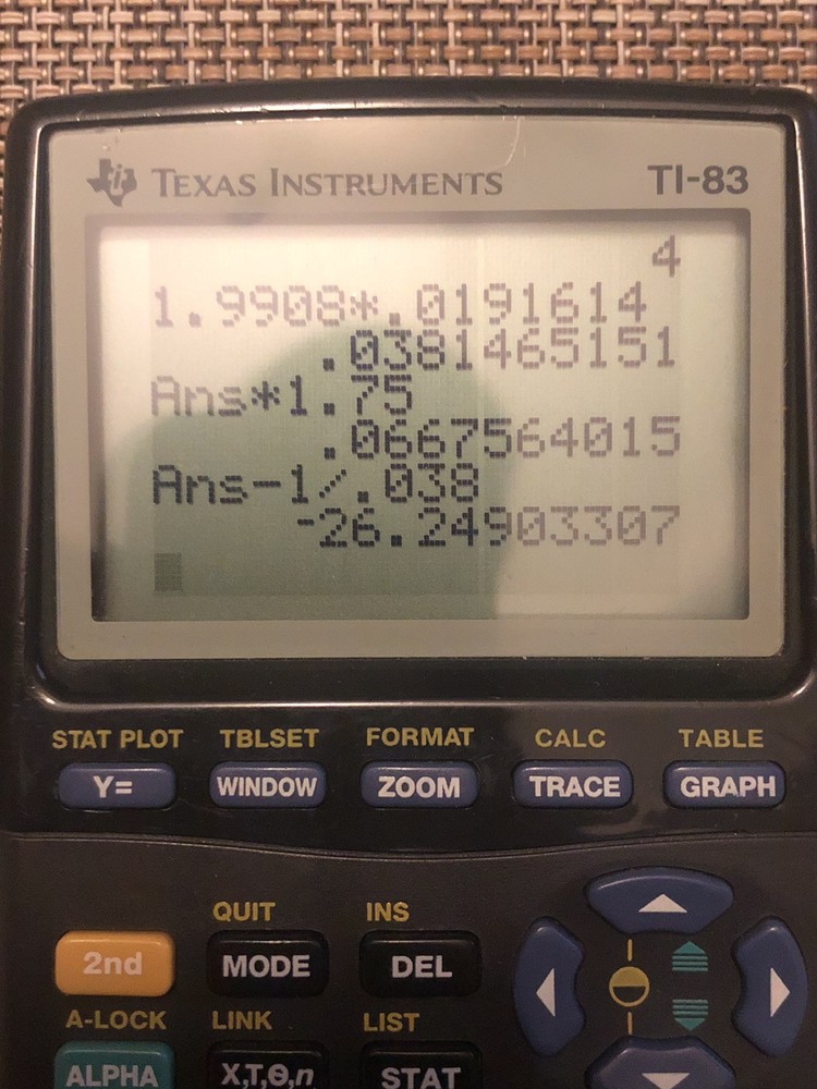 TI Texas Instruments TI-83 Handheld Graphing Calculator
