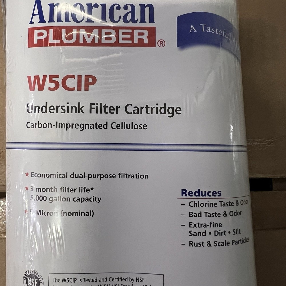 American Plumber W5CIP 5 Micron Standard 10 Inch Undersink Filter (2 Pack)