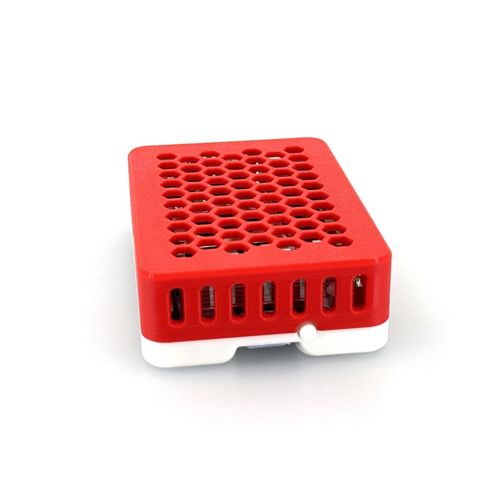 Raspberry Pi 5 Case, Custom 3D Printed with Silicone Bumper Pads, Ventilated