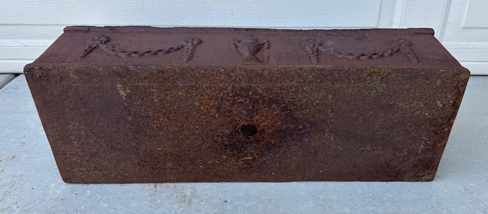 French Louis Seize Cast Iron Rectangular Planter, 19th Century