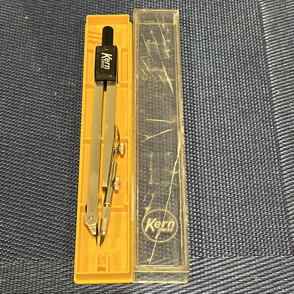 Kern Swiss Precision 6" Drafting Compass 4128 Drawing Engineering In Case