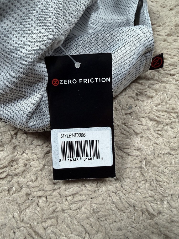 Zero Friction Golf Hat Adjustable Gray Breathable New With Tags