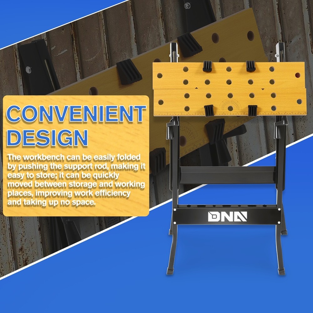 100 KG Adjustable Portable Foldable Multi-Purpose w/Measuring Ruler & Protractor