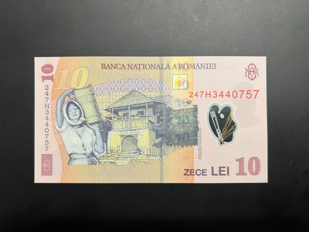 10 Lei 2018(2024), Romania Polymer note, UNC (2)