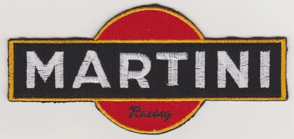 Martini Racing Embroidered Iron On Patch Est.4"