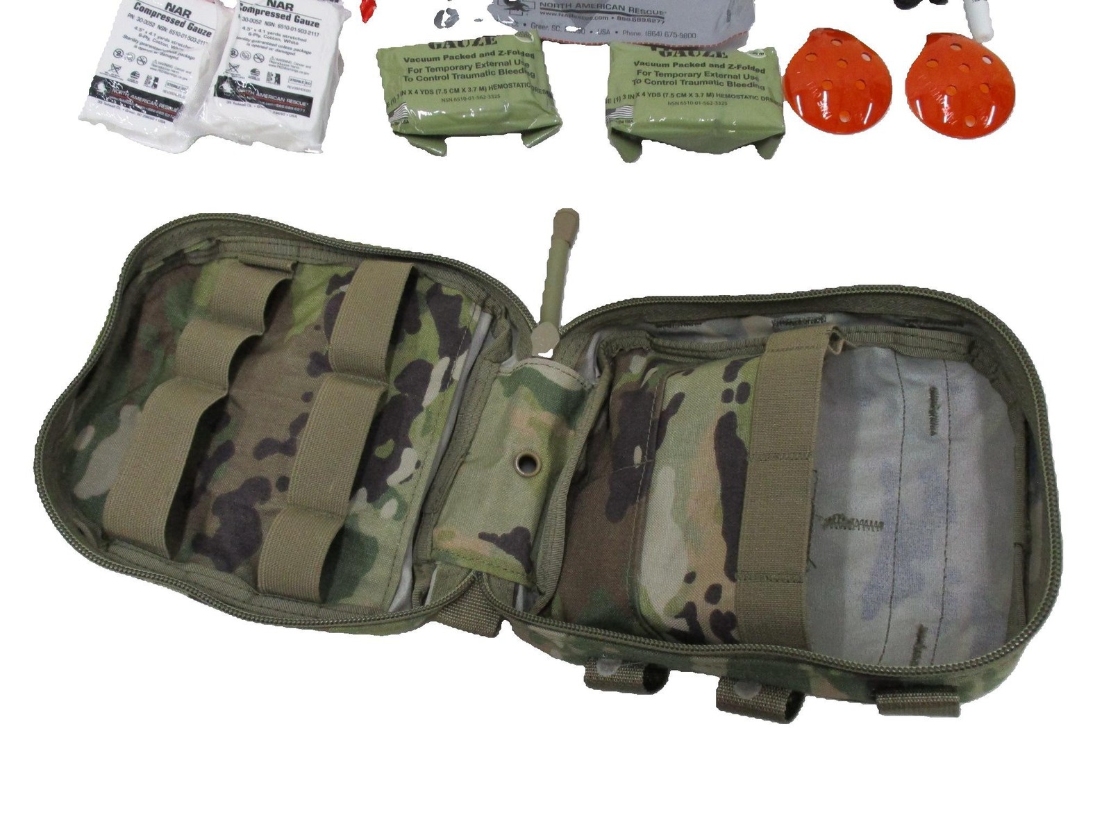 USED ARMY AIR FORCE OCP IFAK FIRST AID KIT JFAK MULTICAM QUICK CLOTT EXP.2027