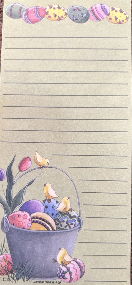 Easter Magnetic List Pads & Pens