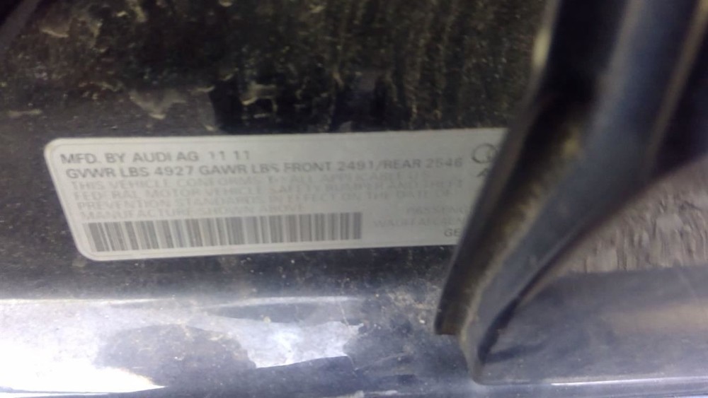 A4 AUDI 2012 Transmission Shift 1088286