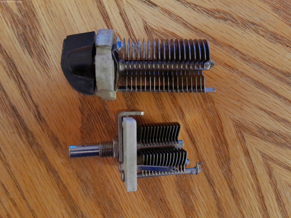 Two Used Variable Capacitors Tested Good 100 & 110pf