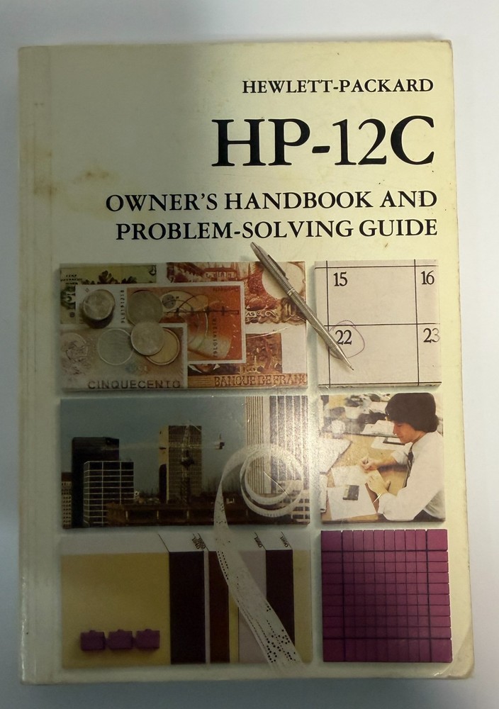 HP-12C Calculator Owner's Handbook and Problem-Solving Guide Manual