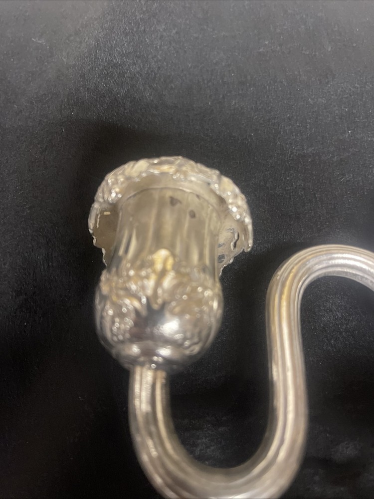 Two Arm Candelabra Silver plated Unbranded