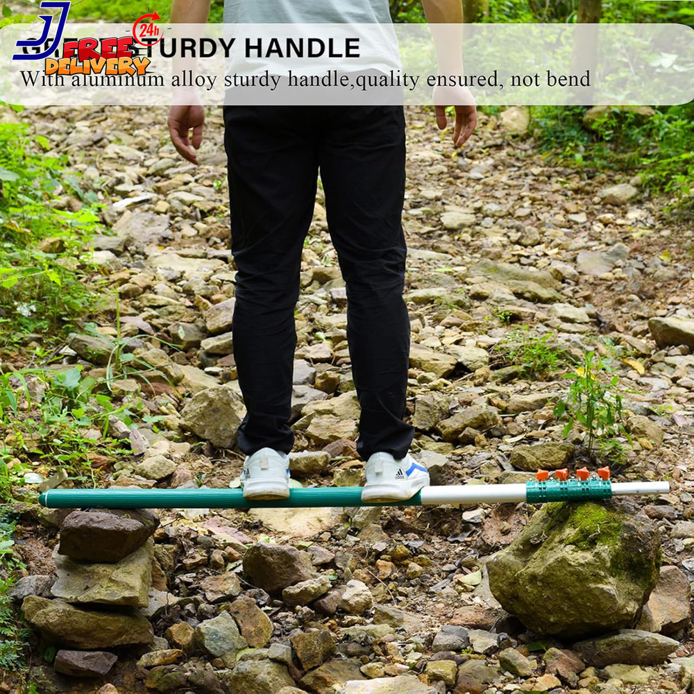 Tree Pruner Pole Saw Manual Extendable Long Tree Pruner Pole Pruning Saw 18Ft