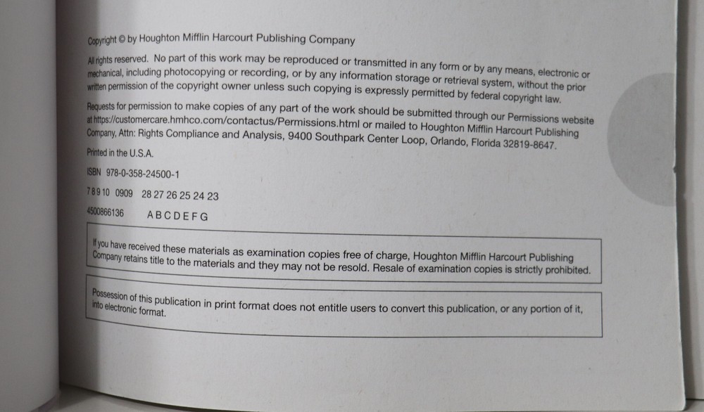 HMH: Into Reading - Grammar Practice Workbook Grade 3