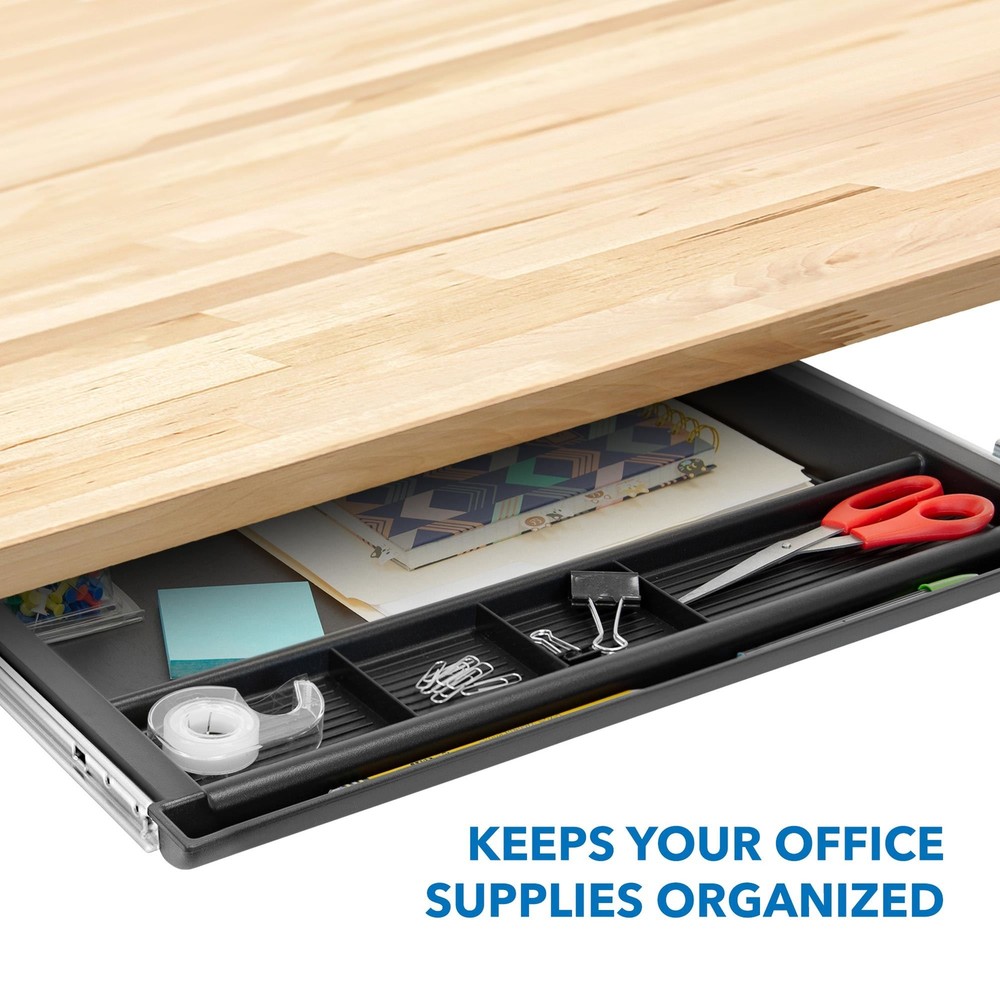 Mount-It! Large Under Desk Pencil Drawer | Storage