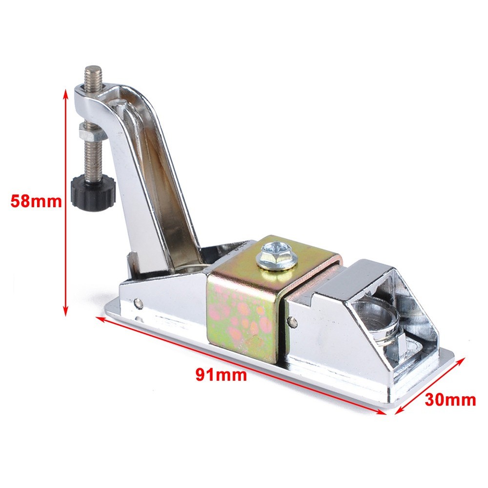 1x Silver Adjustable Chrome Lever Hand Operated Compression Latch with Raised