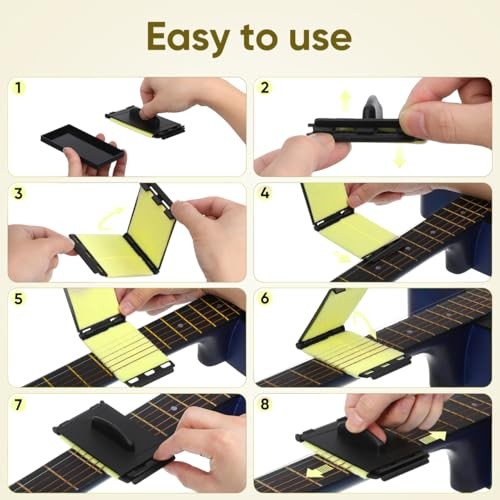 Professional Guitar String Scrubber & Fingerboard Cleaner – Reusable, Washable