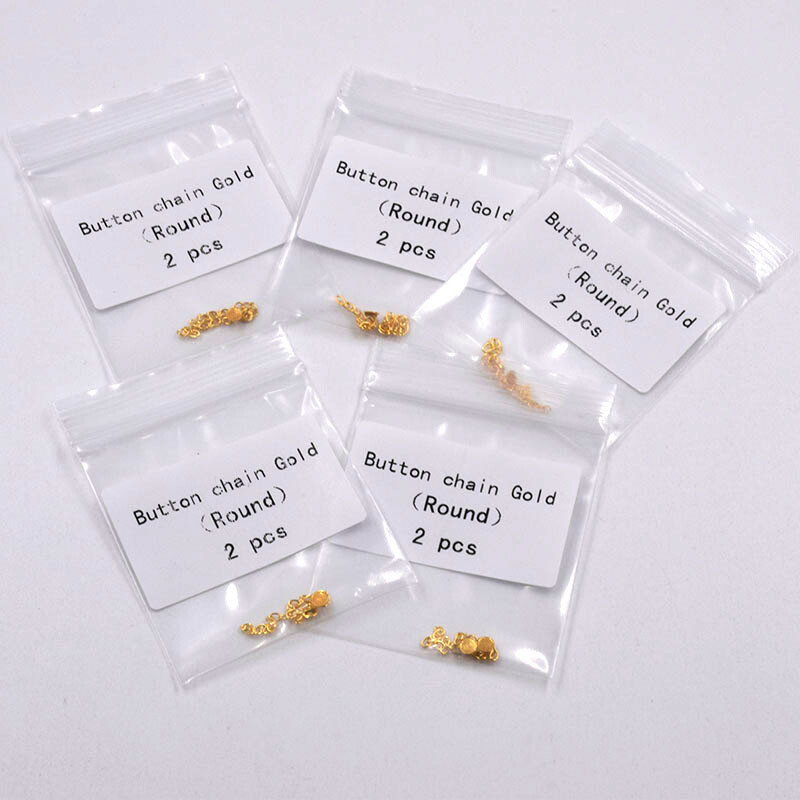 Dental Ortho Plated Traction Buttons Chain Tectangular Mesh Base Lingual Base