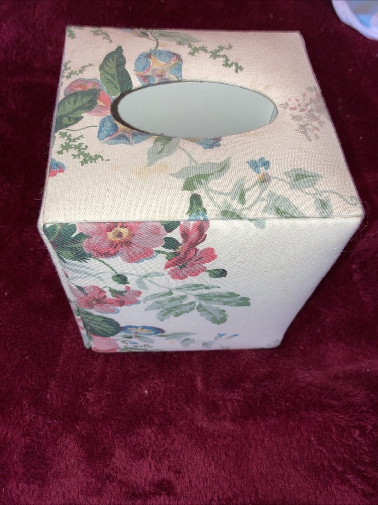 Vintage Fabric tissue box holder