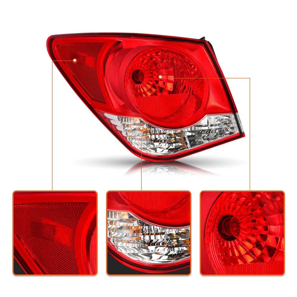 For 2011-2015 Chevy Cruze Outer Tail Light Driver Side Brake Lamp Replacement