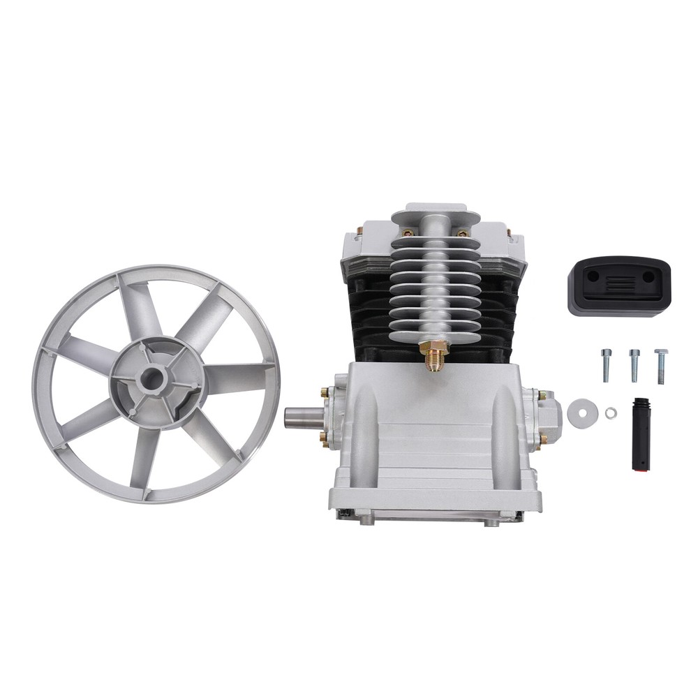 3HP Air Compressor Pump Head Single Stage Twin Cylinder Air Compressor Pump Head
