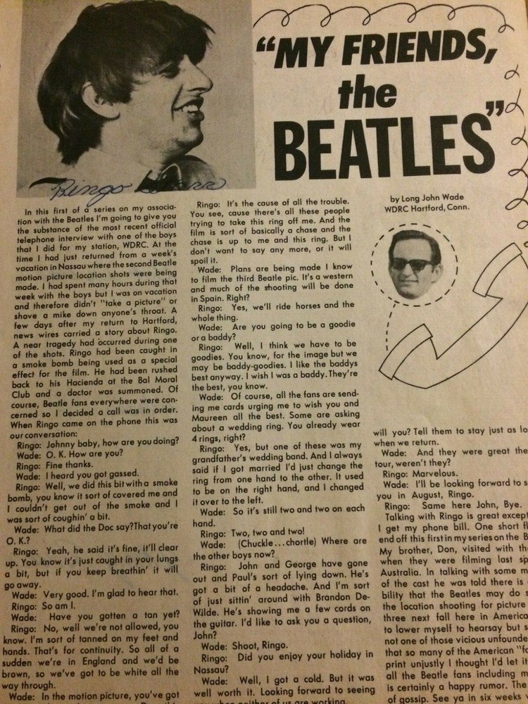 The Beatles, Full Page Vintage Clipping