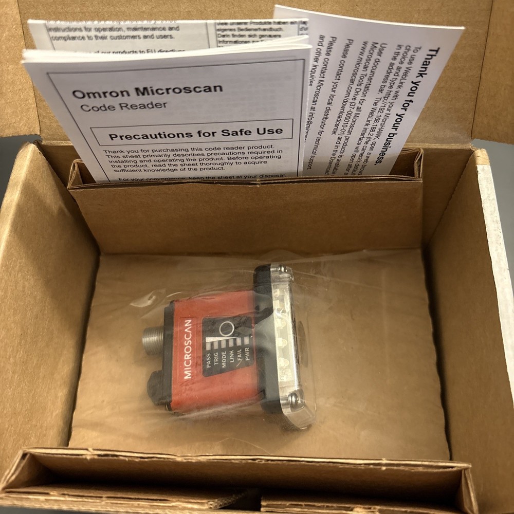 Omron MicroHAWK ID-45 Fixed Mount Barcode Reader Code Reader 7432-2000-1005