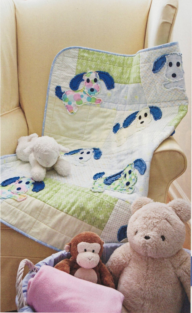 Fluffy Pups Quilt Pattern Pieced/Applique BB