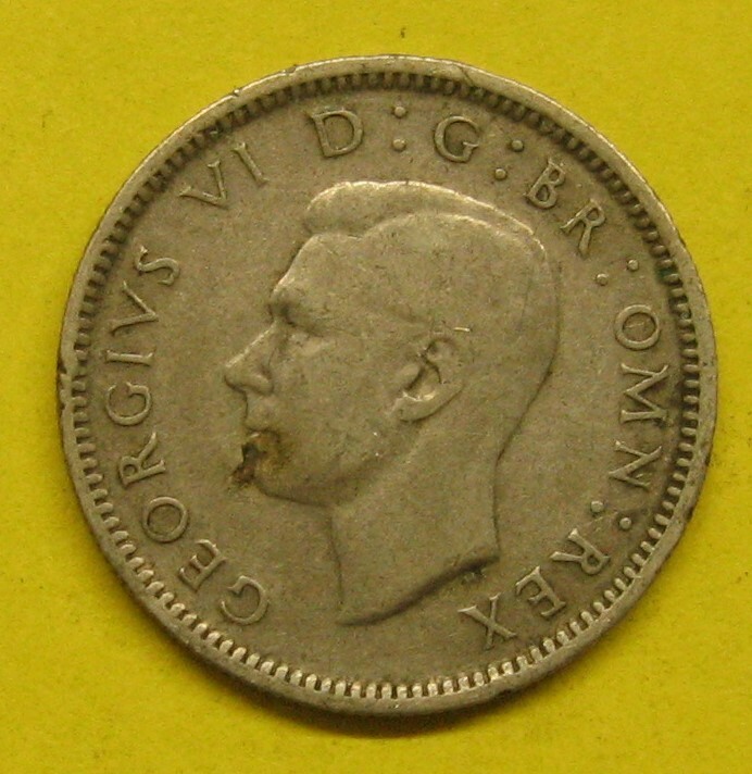 1943 Great Britain 6 Pence Silver Take a Look