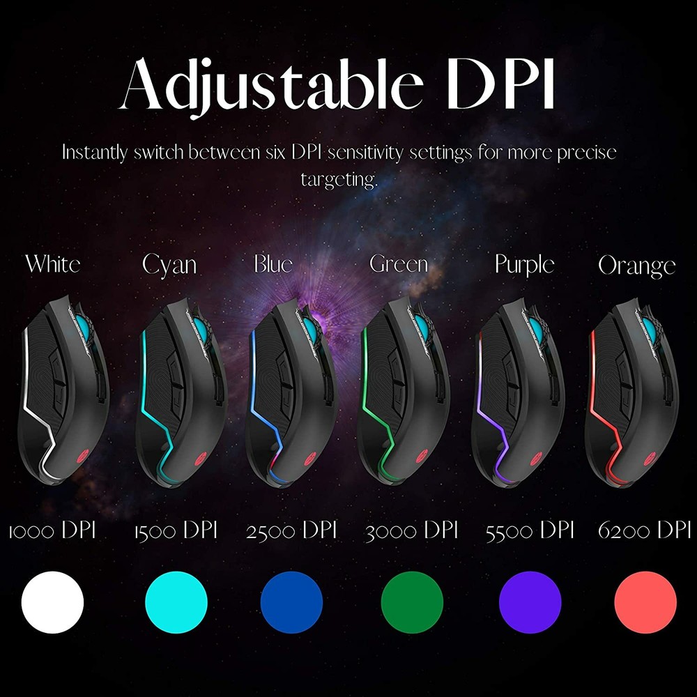 HP Wired Gaming Mouse LED RGB Backlit USB Wired Mouse for Gaming