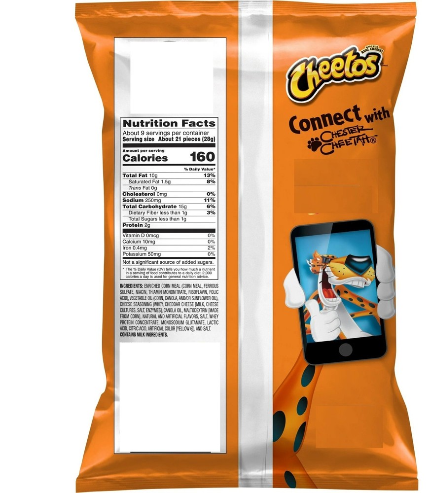 Cheetos Crunchy Cheese Taste Snack, 8.5 oz Package
