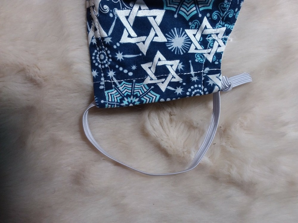 Hanukkah Cotton Face Mask Medium