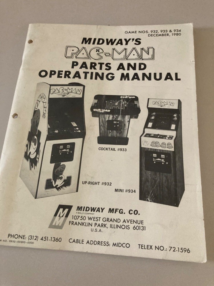 Pacman Arcade Manual