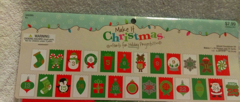 Make It Christmas , Advent Countdown Kit