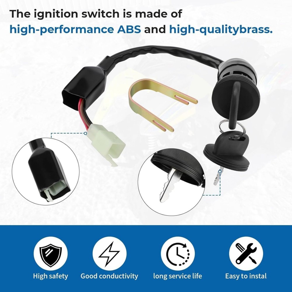 Ignition Key Switch Replacement 0453417 For Polaris Predator 50 2004-2007 Model