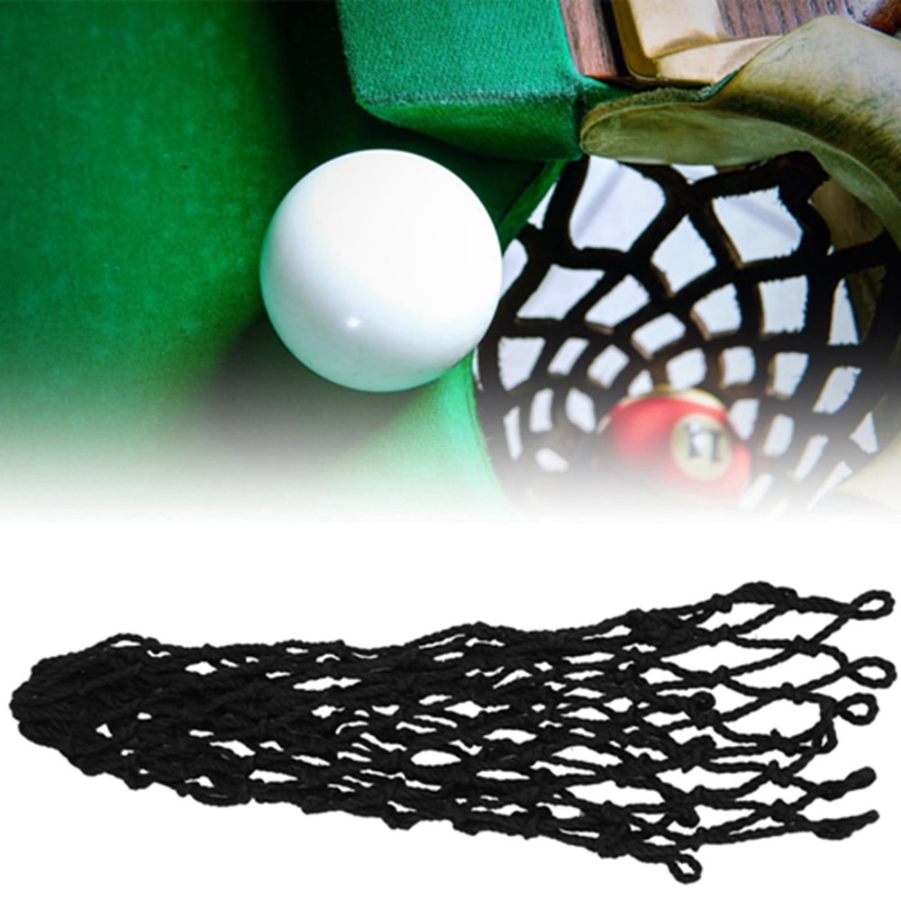 6 PCS Black Pool Table Net Pockets Billiards Accessories Replacement