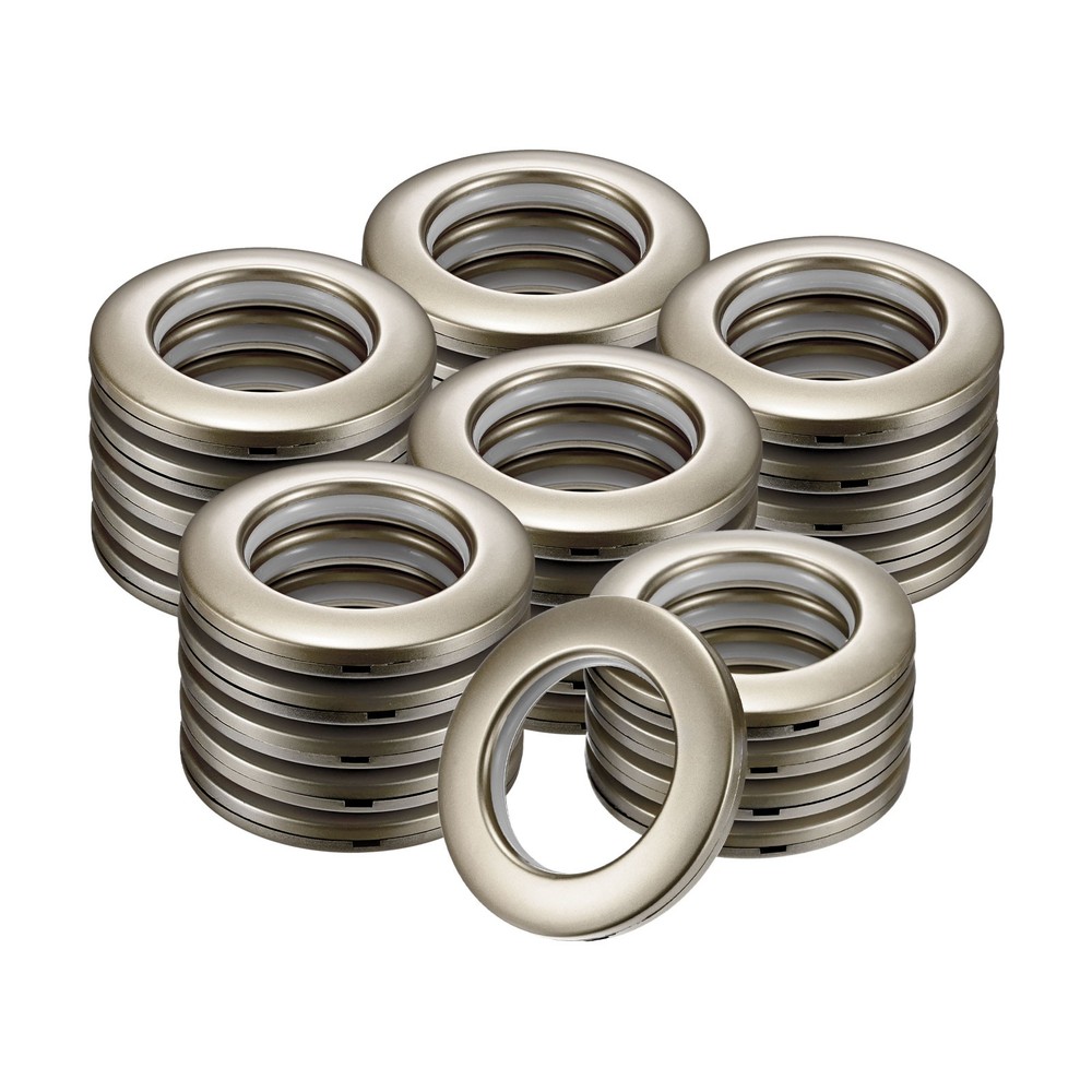 25-Pack Curtain Grommets 1-9/16" Inner Diameter Plastic Ring [Coffee]