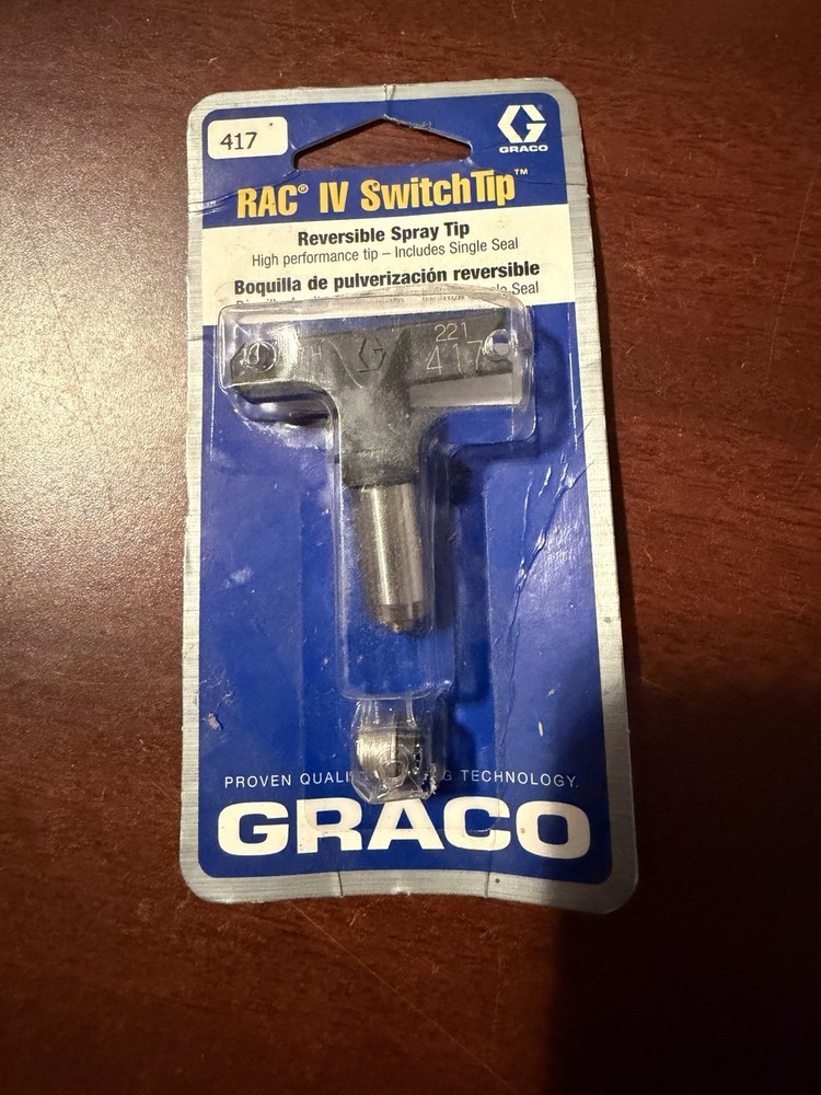 NEW Graco 417 RAC IV SwitchTip - Reversible Spray Tip