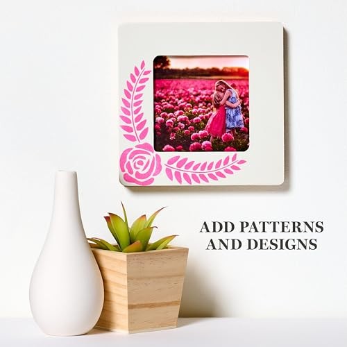 , Square Wood Frames Set, 6 pcs