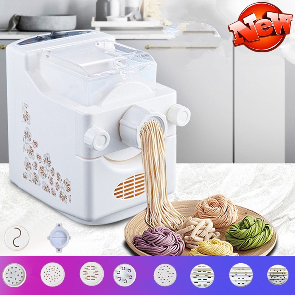 Electric Pasta Maker Automatic Noodle Making Machine with 9 Pasta Shape