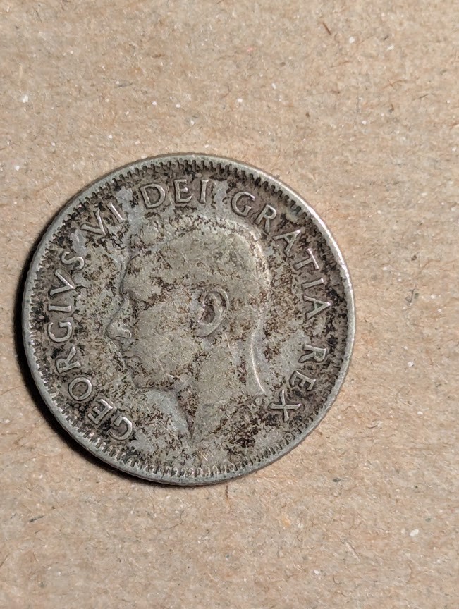 1950 Canada 10 Cents Silver