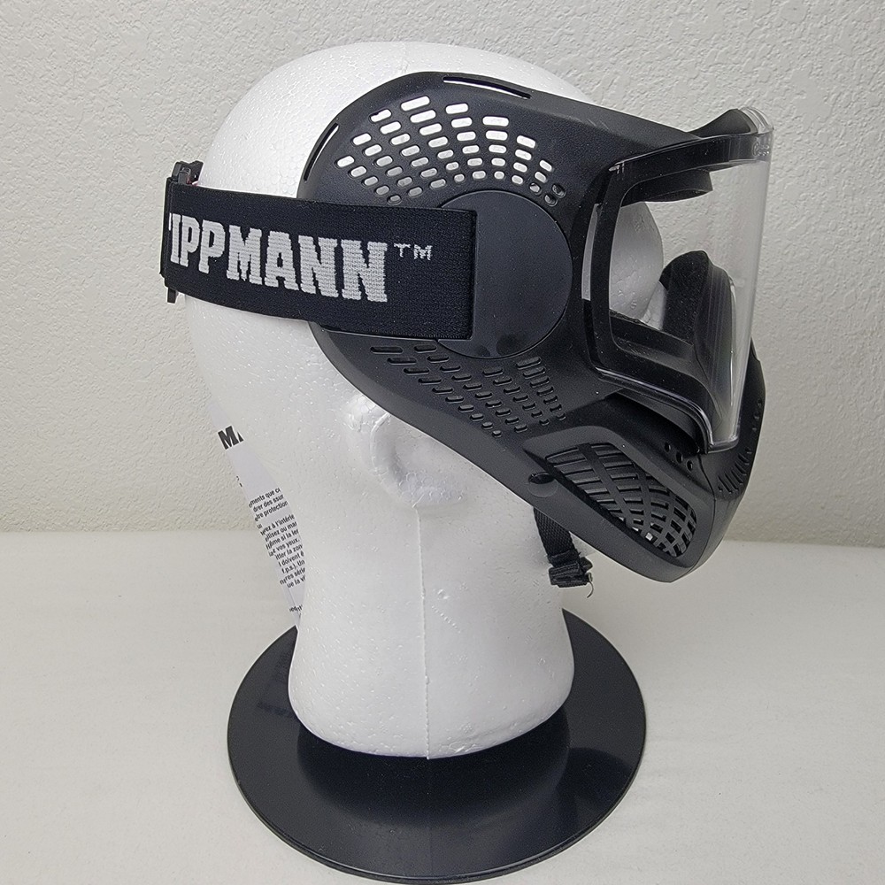 Tippmann Goggle Paintball Mask Padded With Adjustable Strap Black Vented