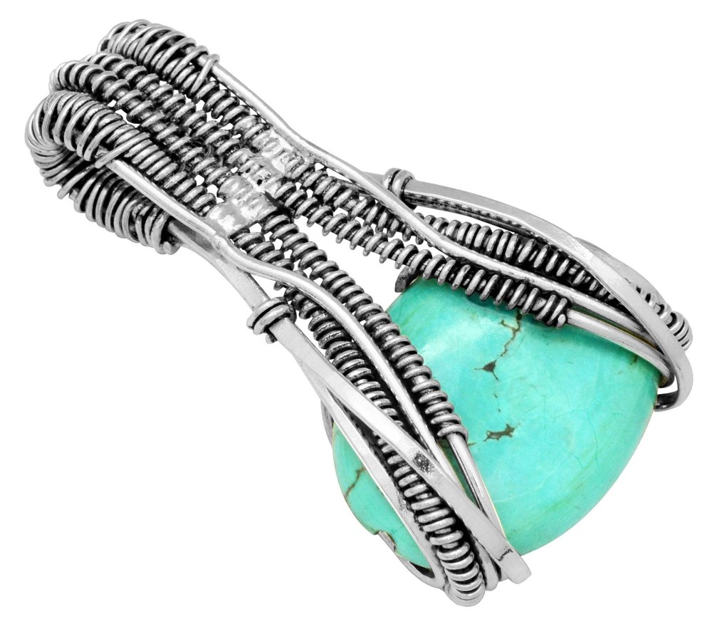 Turquoise 925 Sterling Silver Chain Pendant