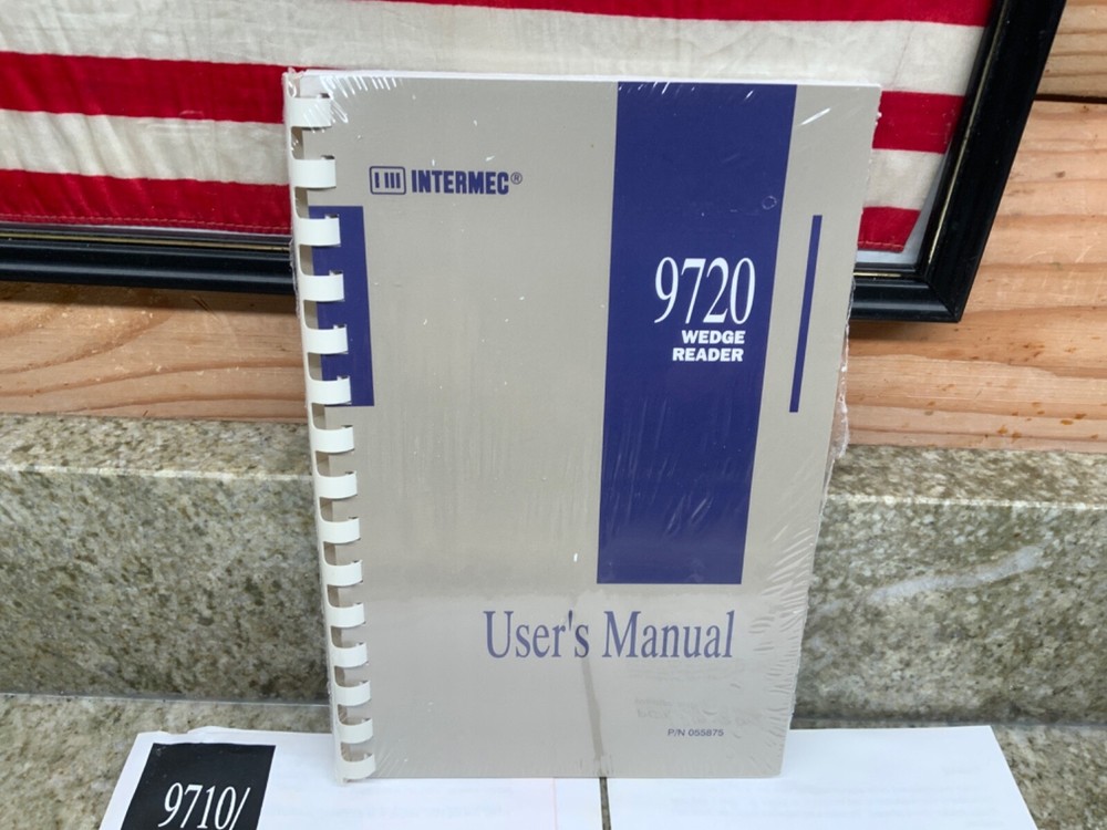 Set of 2 Intermec Wedge Reader 9720 with Quick Reference Card & Users Manual